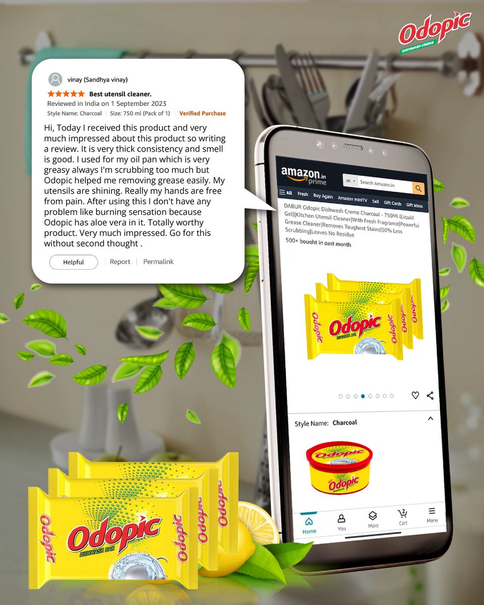 OdopicDishwash's tweet image. Your words, our biggest win. 💚
Happy users keep telling us the same thing — Odopic makes cleaning faster, lighter, and brighter. And we couldn’t be prouder to be part of your kitchen journey. 🍋
#Odopic #TestimonialLove #LessScrubbing