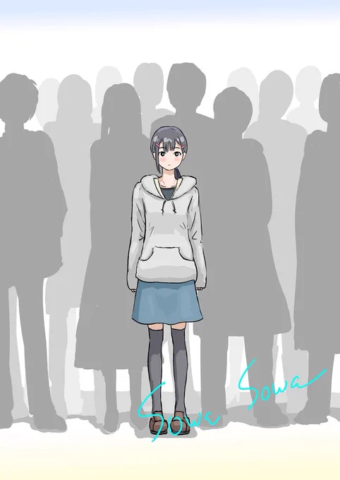 『ボス』 過去最多の大人数を描きました たくさん描くのは疲れるw #イラスト