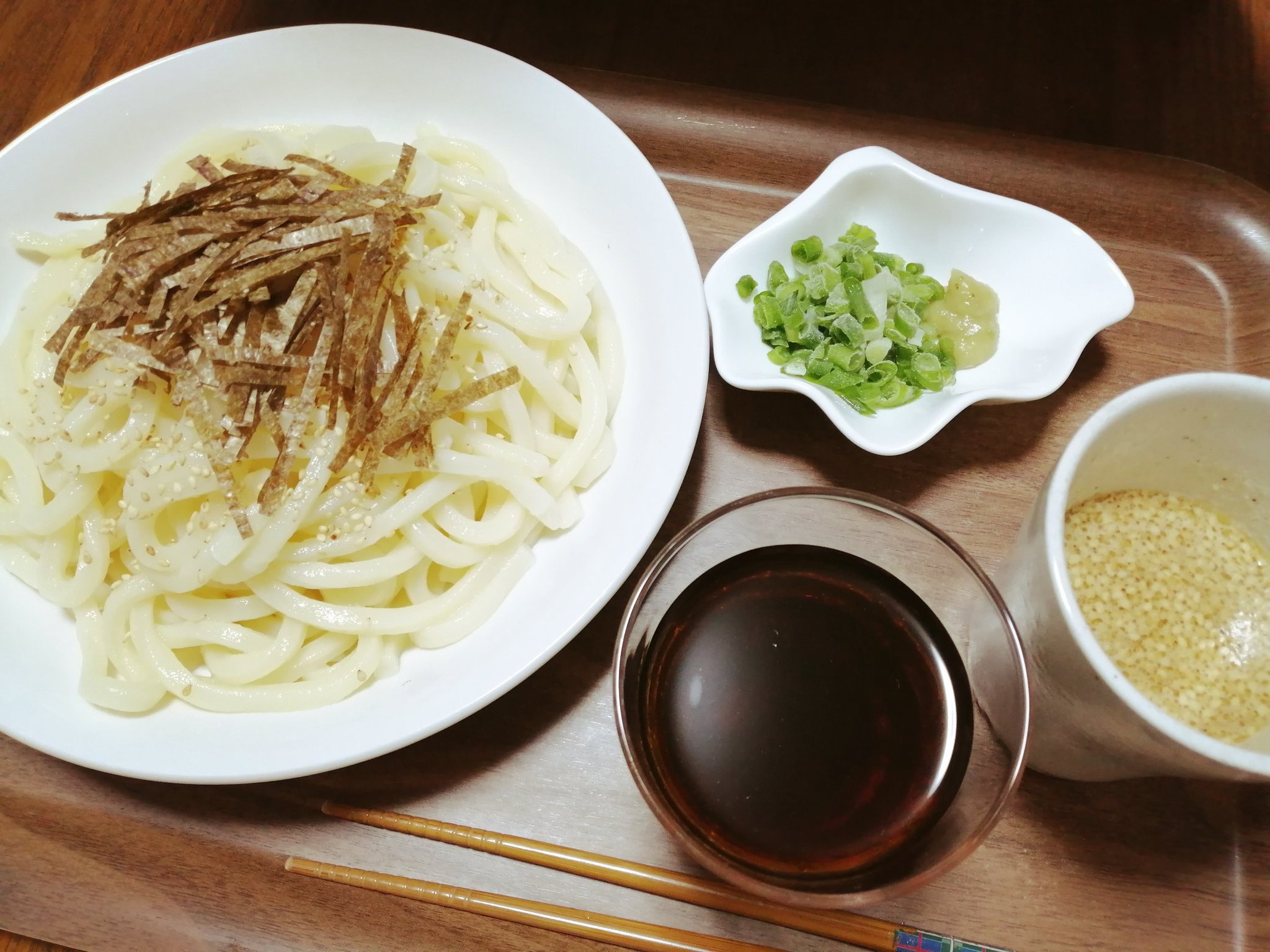 ざるうどん 丸腰庵 on X: 