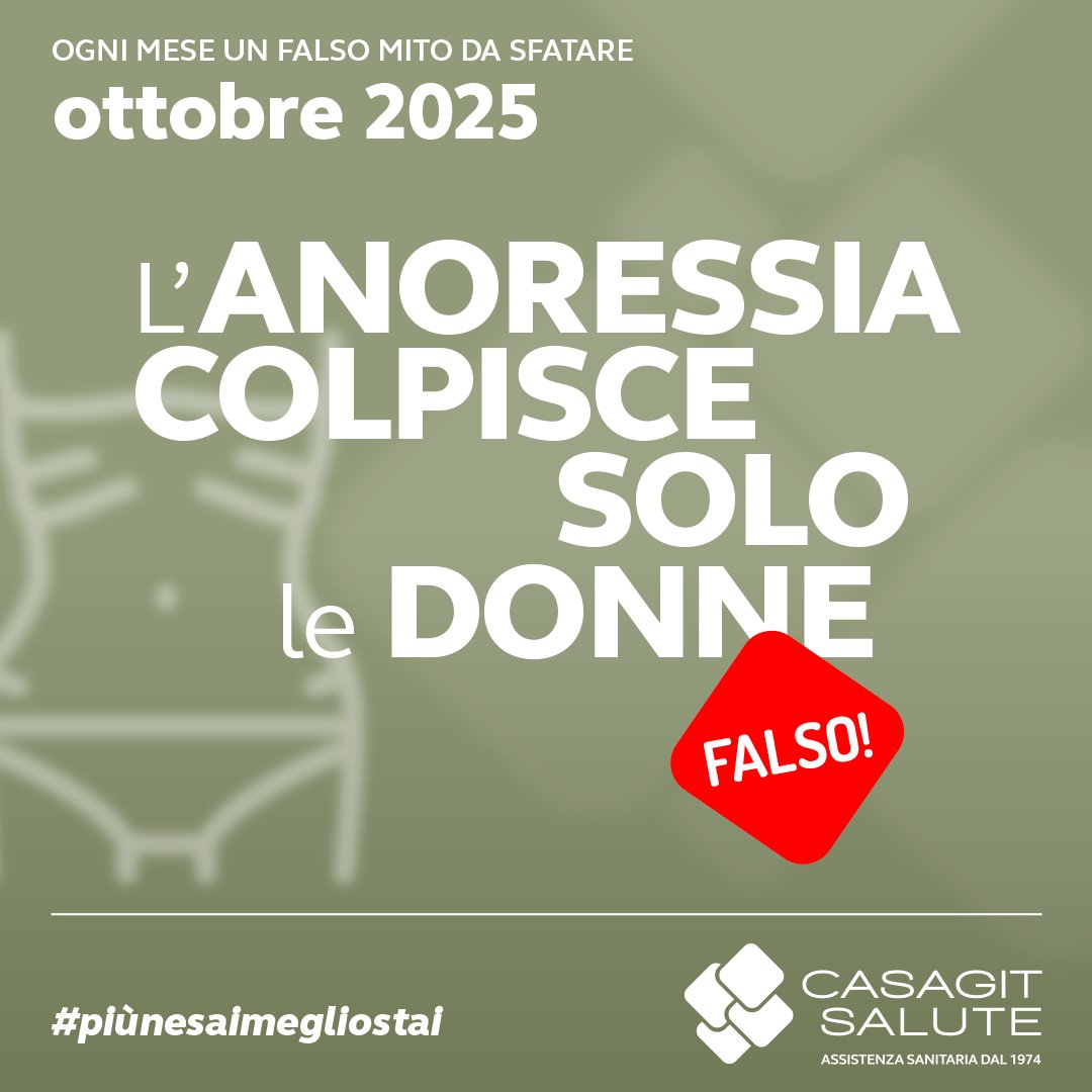 L’anoressia colpisce soprattutto le donne, ma i casi tra adolescenti maschi sono in forte crescita. Non è solo un disturbo alimentare: nasce dall’interazione di fattori biologici, genetici, socio-culturali e psicologici.