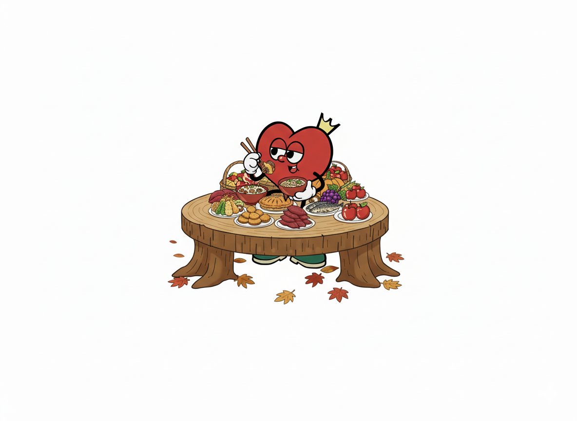 atomun__'s tweet image. とりあえず食べて・・・・
＃秋と言えば　＃食欲の秋　＃あとむん　#AIイラスト 　#AIart