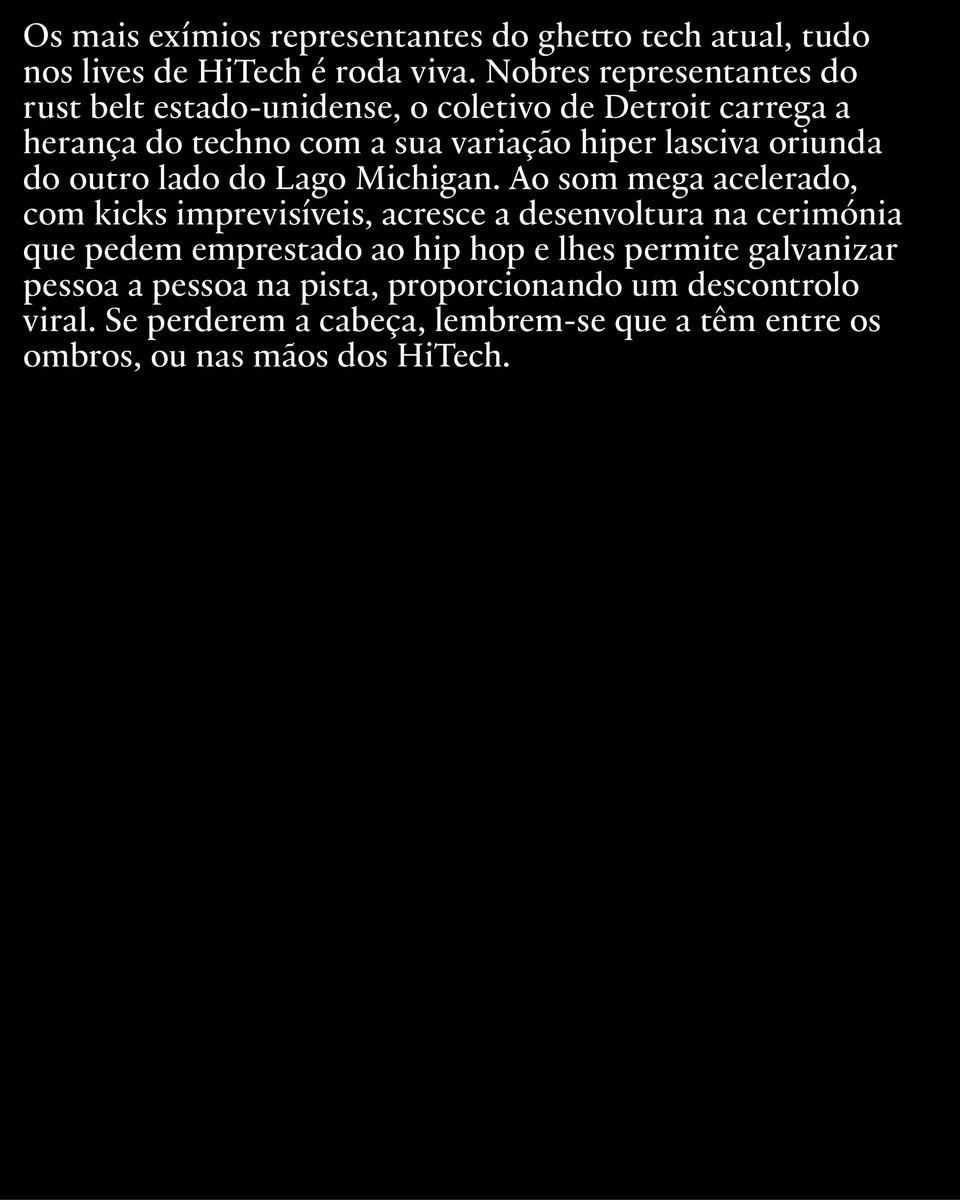 muchoflowfest's tweet image. HiTech no Mucho Flow em Novembro.

●

HiTech at Mucho Flow in November.

🔗 Tickets on @dicefm. Link: link.dice.fm/mf25-igst

Mucho Flow 2025
Guimarães, Portugal
30 October - 1 November 2025