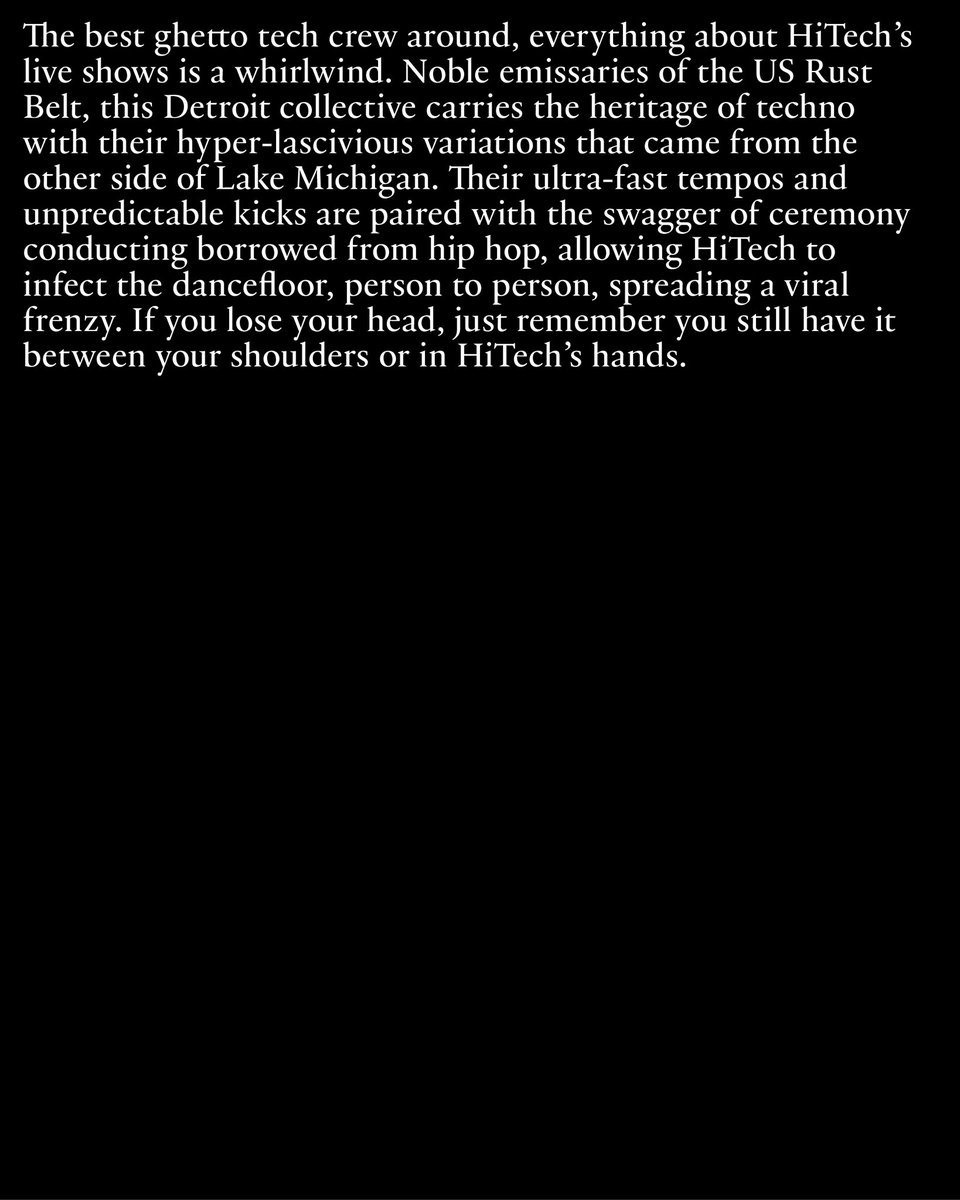 muchoflowfest's tweet image. HiTech no Mucho Flow em Novembro.

●

HiTech at Mucho Flow in November.

🔗 Tickets on @dicefm. Link: link.dice.fm/mf25-igst

Mucho Flow 2025
Guimarães, Portugal
30 October - 1 November 2025