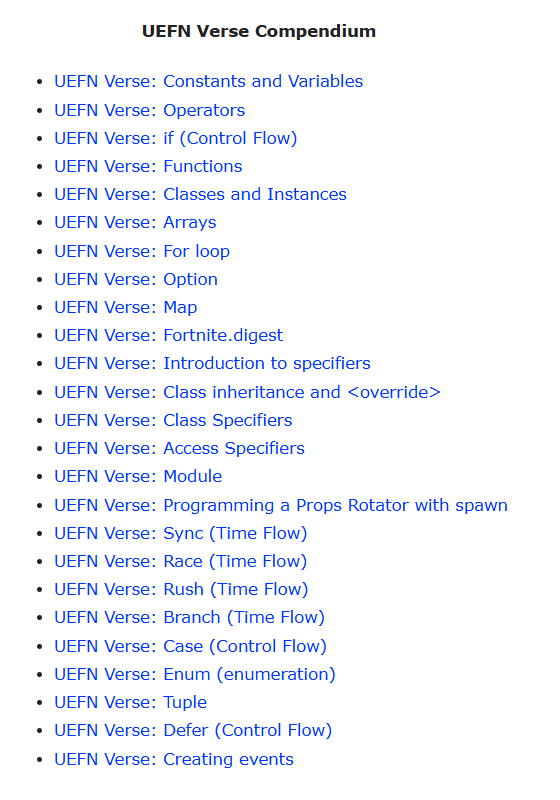 RomeroBlueprint's tweet photo. My UEFN Verse Compendium already has 25 articles. The main goal is to help people understand the basic blocks needed to solve problems using the Verse language.
https://t.co/d6LzV3Y4FL
#uefn #verse https://t.co/qHh53MRTe2