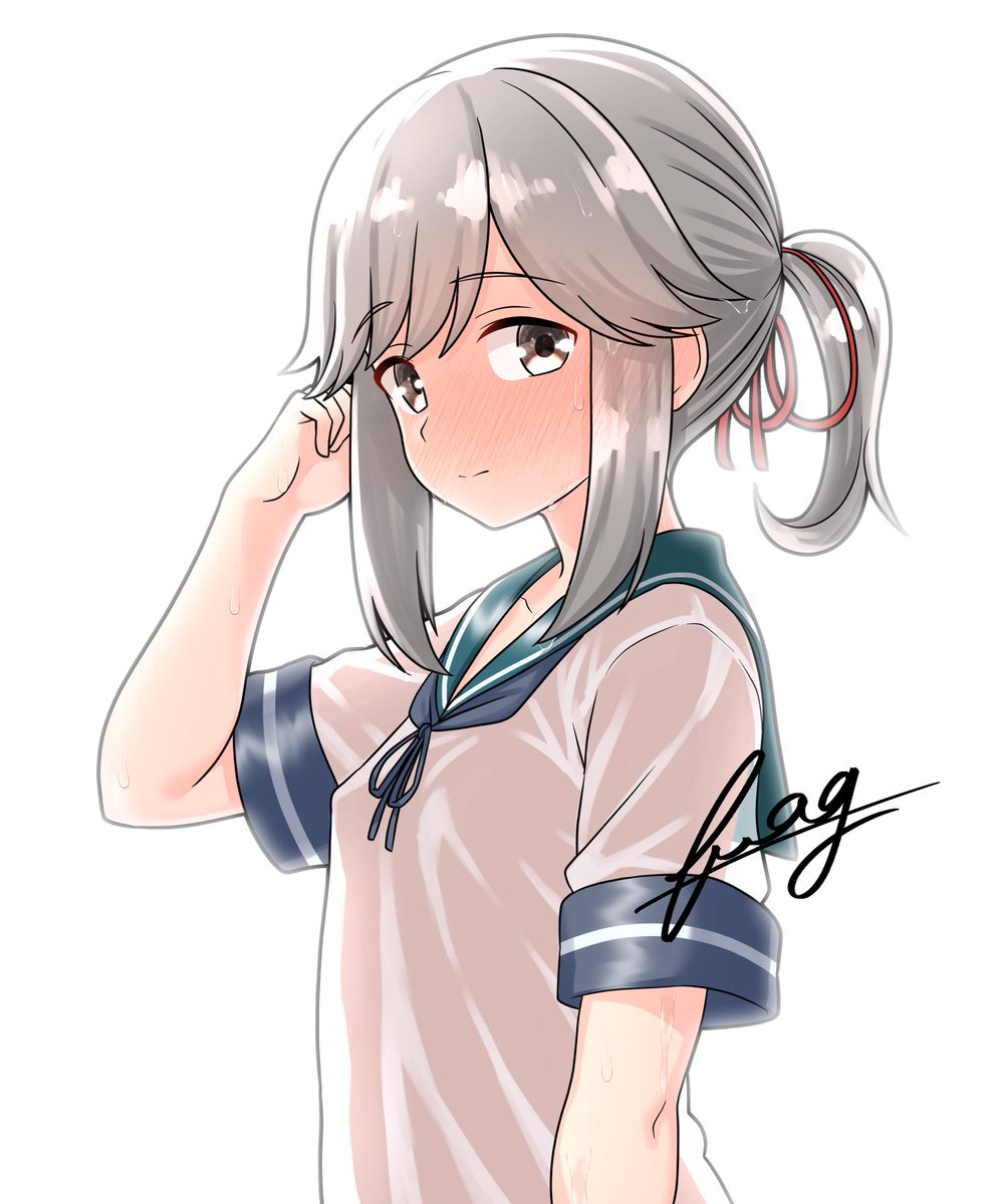 #今月描いた絵を晒そう
月末になって漸く涼しくなってきましたけど、まだまだ暑い日が多かったですからね、露出多めで涼しげなの描いてました(◜ᴗ◝ )