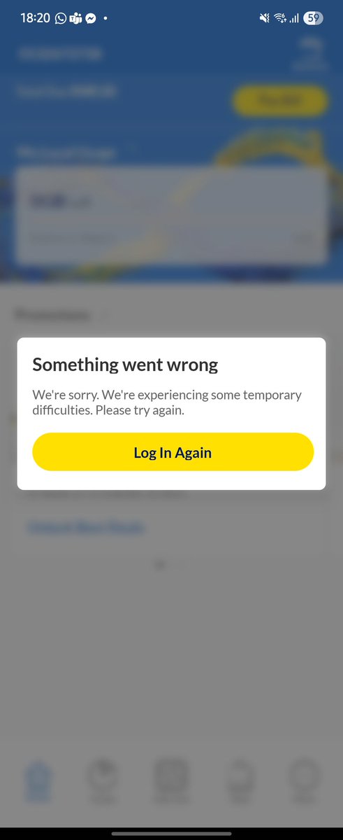 AmirulOfficialy's tweet photo. Hei @CelcomDigi , dh try relogin, dh try update apps, dh try reinstall apps, still tak dpt view bill. Apps selalu error and kena relogin. https://t.co/utiVTn3C0i