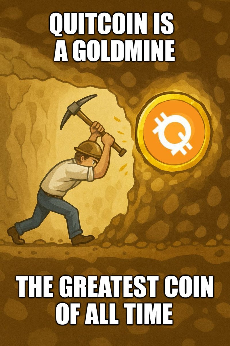 JanetBenja92066's tweet photo. Quitcoin isn’t just another crypto — it’s a goldmine. The greatest coin of all time. Miss it now, regret it forever 🔥 @_Quitcoincrypto @StarDustEconomy #CryptoGOAT #GoldmineCrypto https://t.co/wxGScTgj8S
