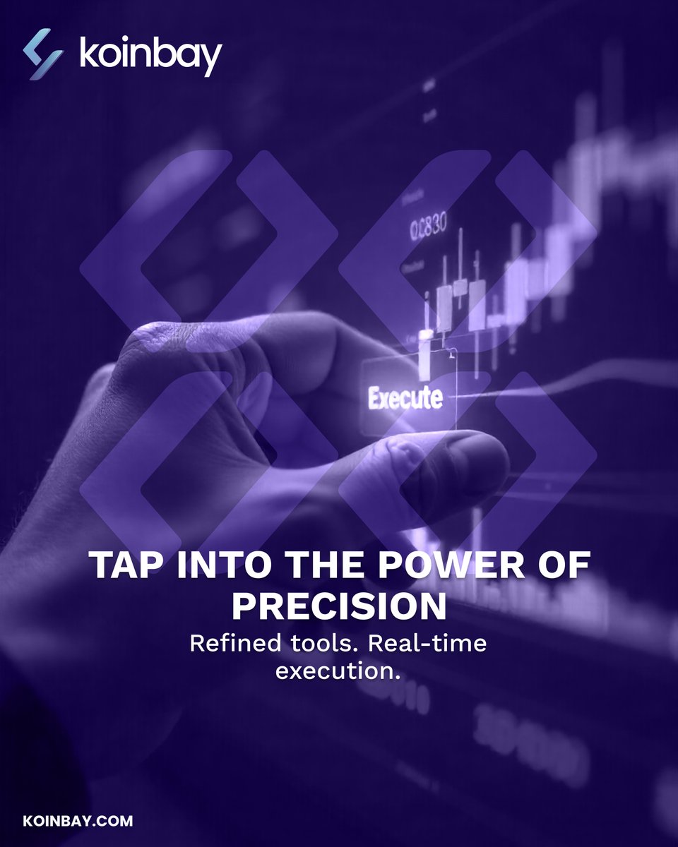koinbayofficial's tweet image. Precision meets speed. Execute your trading strategies with surgical accuracy 💼⚙️ #CryptoTools #TradeWithPrecision