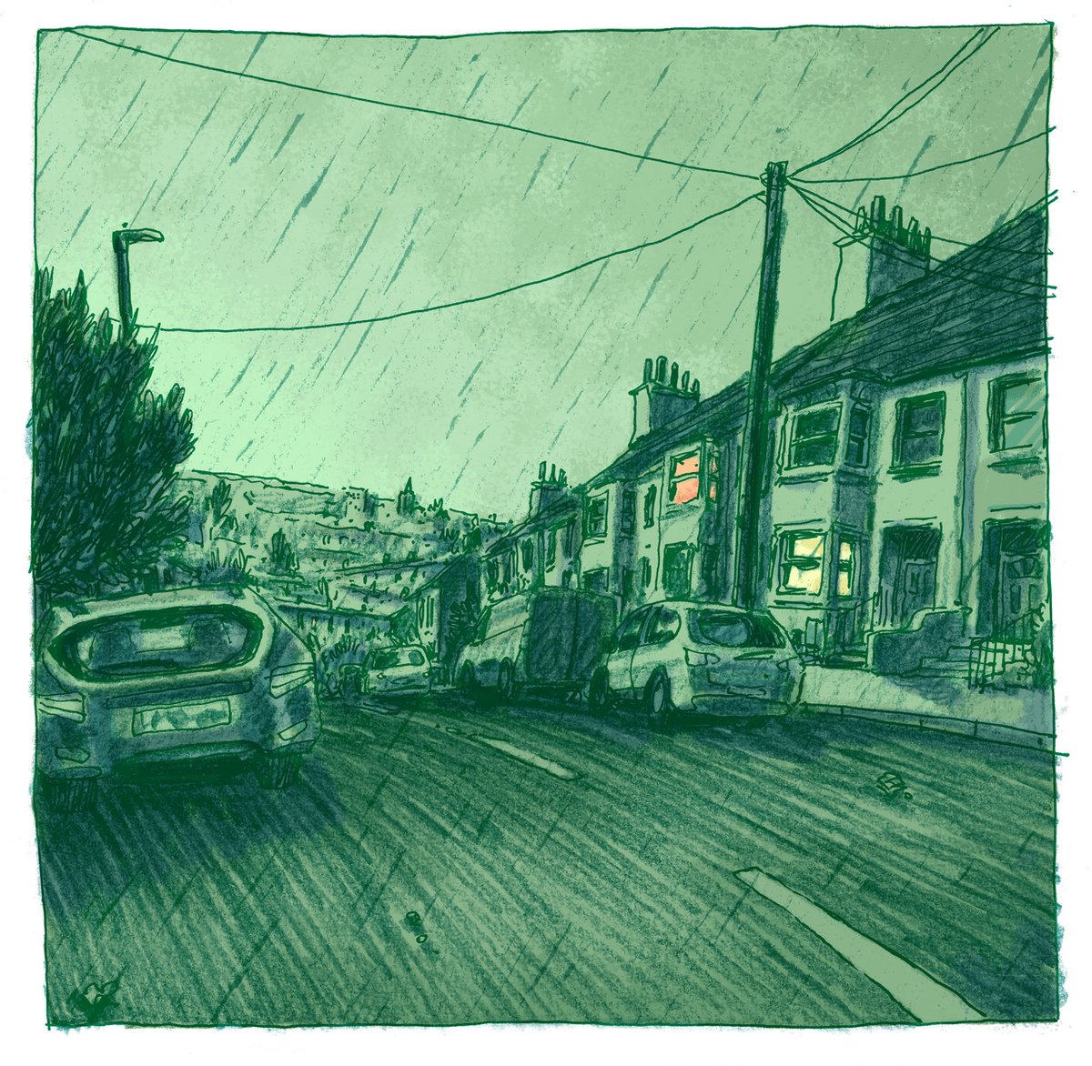 More from my graphic novel in progress.

I coloured this yesterday, and I'm so happy with it that I thought I'd put it out into the world today.