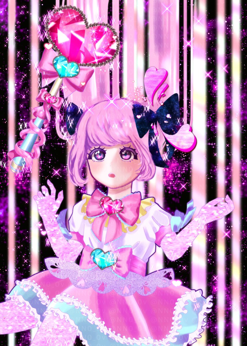 NN0_0v's tweet photo. 魔法少女をテーマに、サークルで描いたイラスト💟
#イラスト  #illustration #oc https://t.co/RReQVccP6y