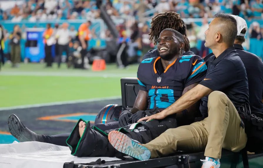 All you can do is laugh I guess…

Dolphins get their first win, but loose Cheetah, likely for the season.