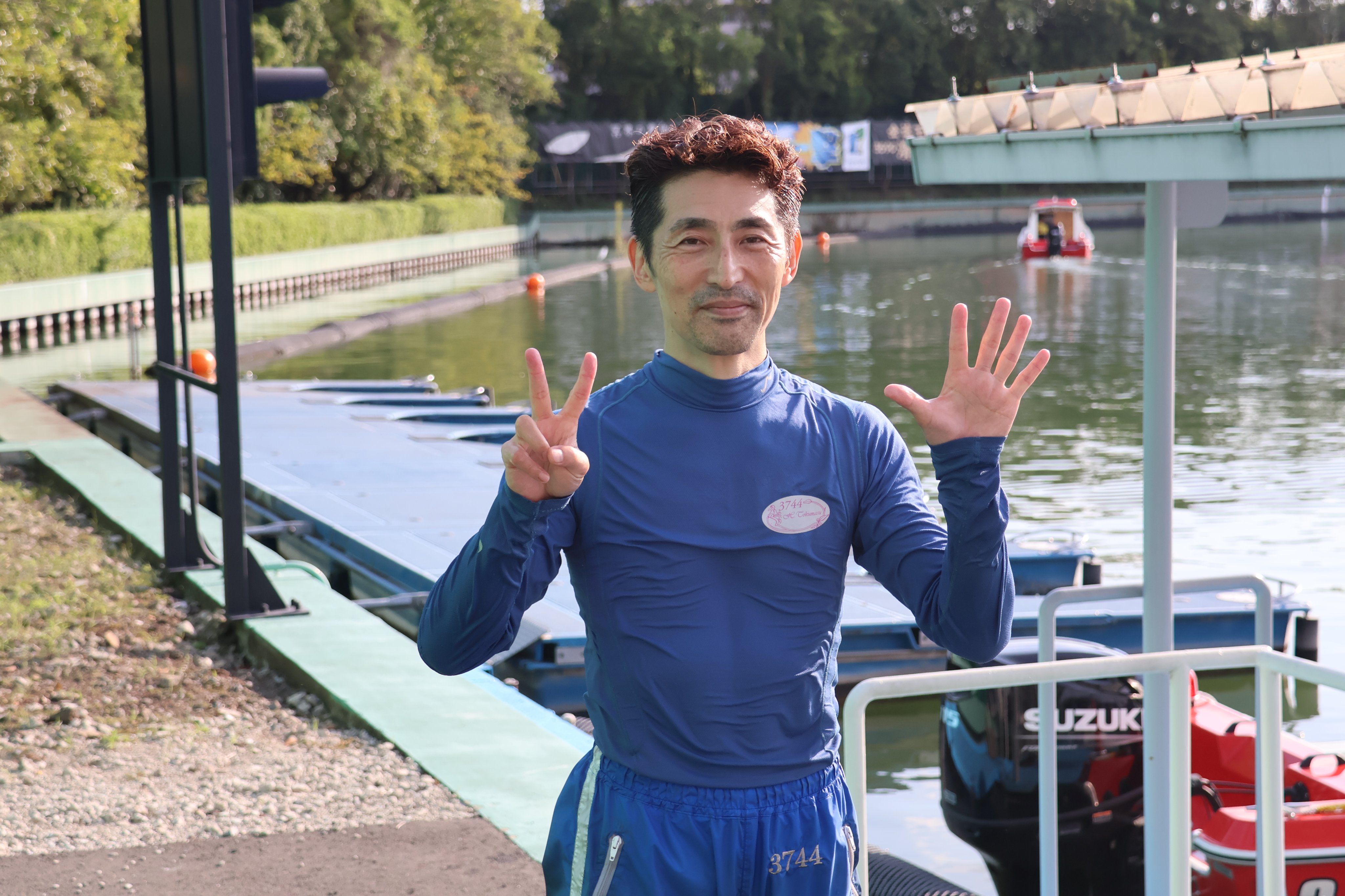 徳増秀樹選手　東海地区選手権　サイン入りボード　非売品　懸賞　ボートレース蒲郡 徳増秀樹選手 東海地区選手権 サイン入りボード 非売品 懸賞