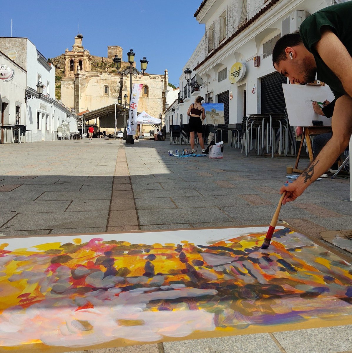 Seguimos pintando Extremadura, enamorado de sus pueblos, esta vez Feria ❤️