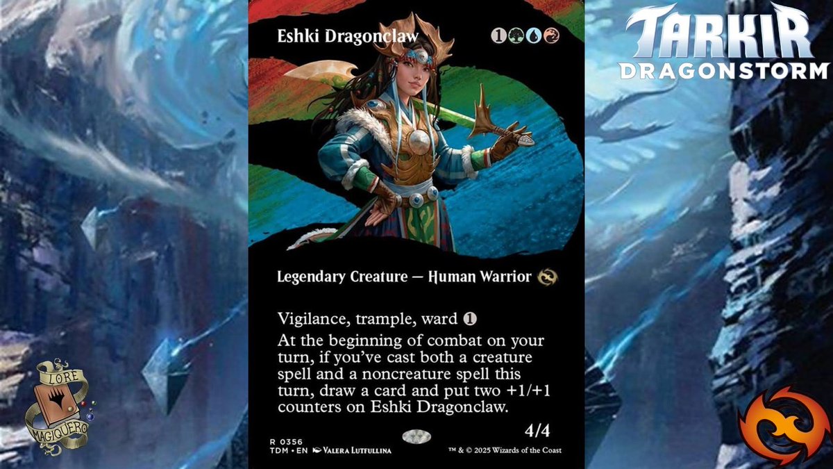 Lore_Magiquero's tweet photo. Eshki Garradragón

#mtg #magicthegathering #mtglore #vorthos #MTGHispano #MTGLATAM #MTGTDM #MTGTarkir #Tarkir https://t.co/4gTmEnFr1M