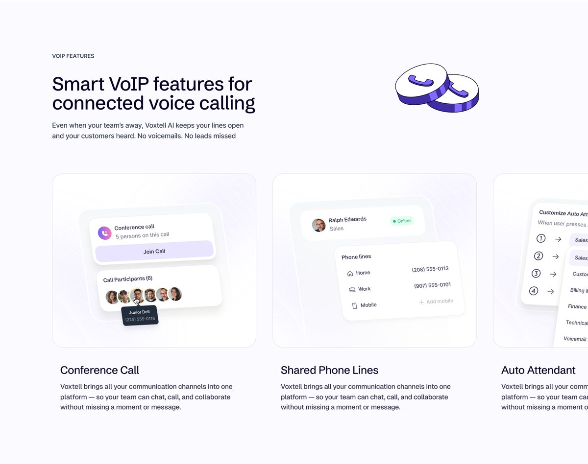 Love me a well-designed features section with product illustrations.

It always helps communicate your messaging in ways texts don’t on your website.