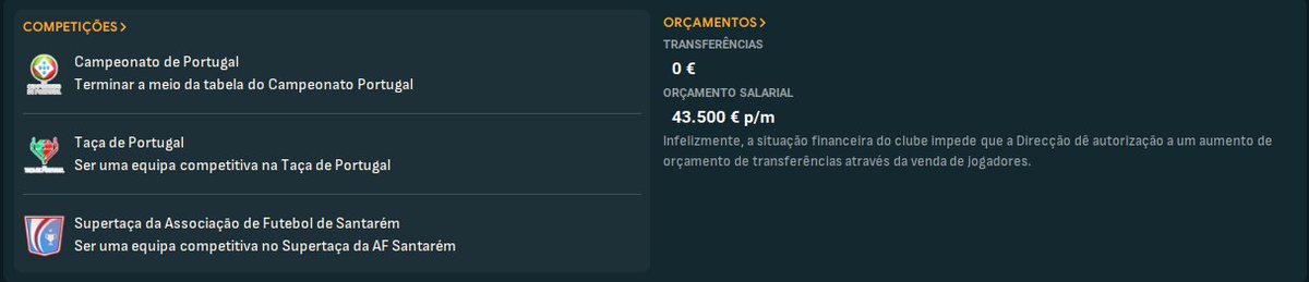 Brunzica_22's tweet image. 🚨 NOVA ÉPOCA, NOVO STATUS 🚨
De amadores ➝ semiprofissionais!
O Fátima entra no Campeonato de Portugal com orçamentos e metas claras.

⚽ A pergunta é: vamos superar as expectativas?
#FM24 #FootballManager #FMCommunity #CdFátima