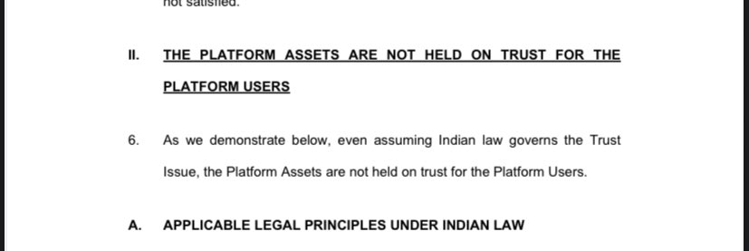 EverythingAjay's tweet photo. #WazirX filed submissions in 🇸🇬Singapore court on Sept 26th

And in the affidavit, it is clearly stated – any crypto kept on the platform doesn’t belong to the users, it belongs to #WazirX 

Not your keys, not your coins !!! https://t.co/CZuxyI1Qe2