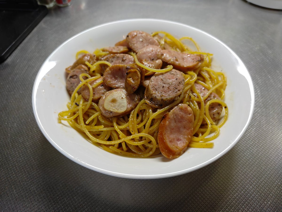 fjskrk's tweet photo. 半額フランクゴロゴロパスタ https://t.co/axsqOTqHcs