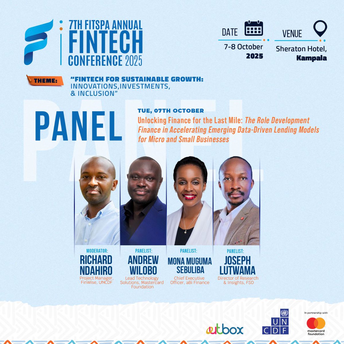 🌍 Every day across Uganda, micro and small businesses open their doors with big dreams but limited means. From the tailor in Gulu to the boda mechanic in Jinja, access to finance often determines whether those dreams survive or stall.

That’s why at the 7th FITSPA Annual Fintech