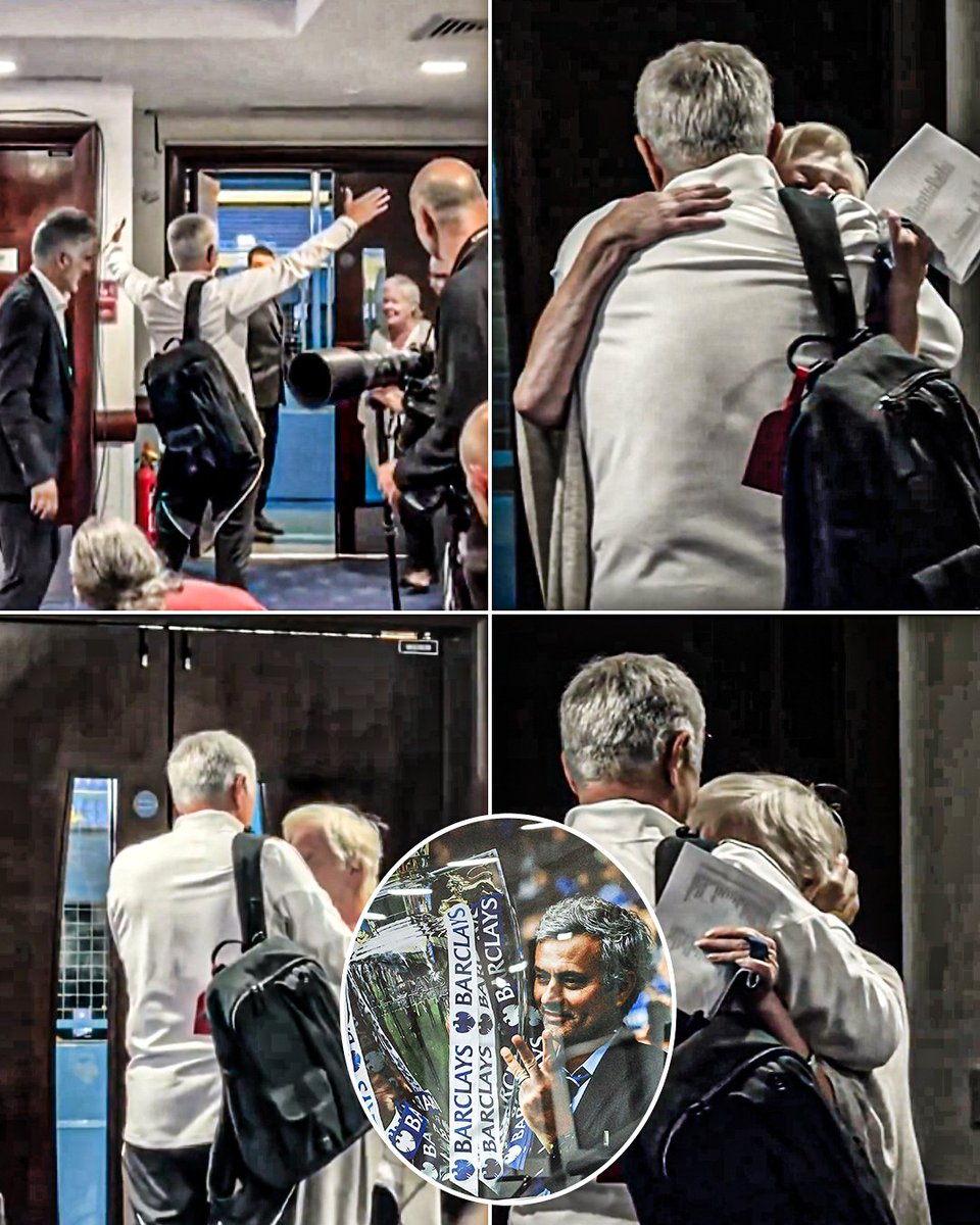 Jose Mourinho was reunited with a long-time member of Chelsea’s staff, Thresa Conneely, after his press conference 🤗
 
Class from Jose 💙