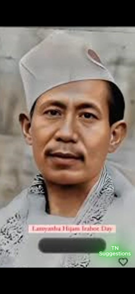 Hijam Irabot (September 30, 1896 – September 26, 1951), often revered as "Jana Neta" (People's Leader) or "Lamyanba" (Pioneer) in Manipur, was a monumental figure whose birthday, September 30th, is a major day of observance in the state.​He was a multi-faceted leader🙏🙏🙏