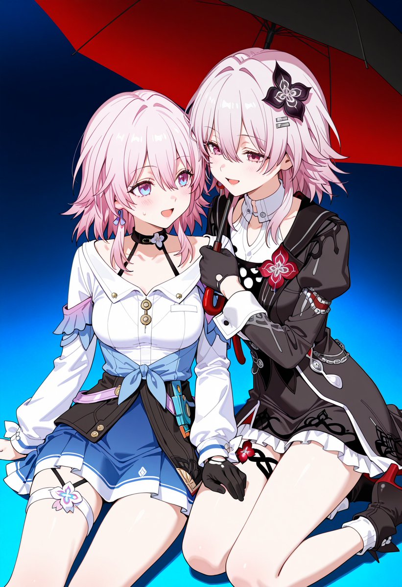 nyu_esu_ai's tweet photo. 三月なのかと長夜月(崩壊スターレイル)
#崩壊スターレイル #HonkaiStarRail
#長夜月 #Evernight
#三月なのか #march_7th https://t.co/AbWu4Wliic