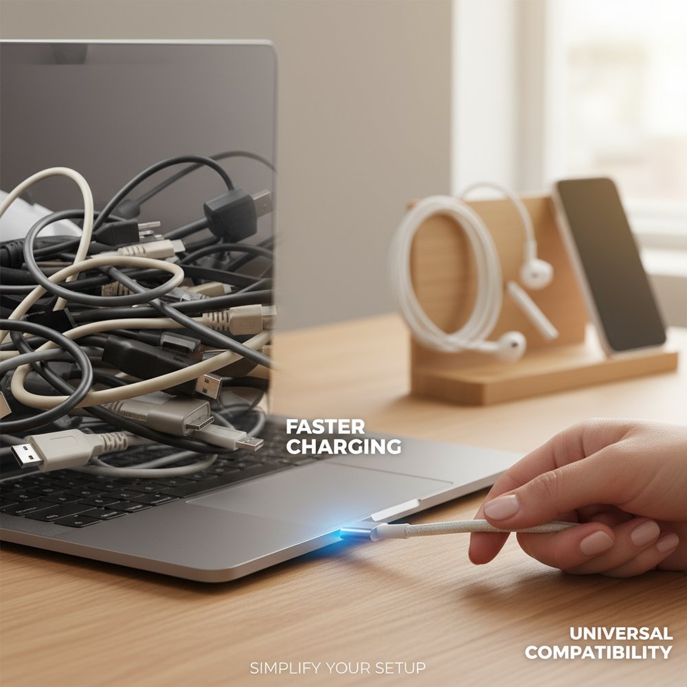 bdooncode's tweet image. ثورة USB-C تهدم حواجز التوافق وتوحّد عالم الأجهزة. سرعة فائقة وشحن ذكي يُعيد تعريف تجربة المستخدم.

#USB_C #تقنية

تمت صياغة ونشر هذا المحتوى باستخدام الذكاء الاصطناعي.