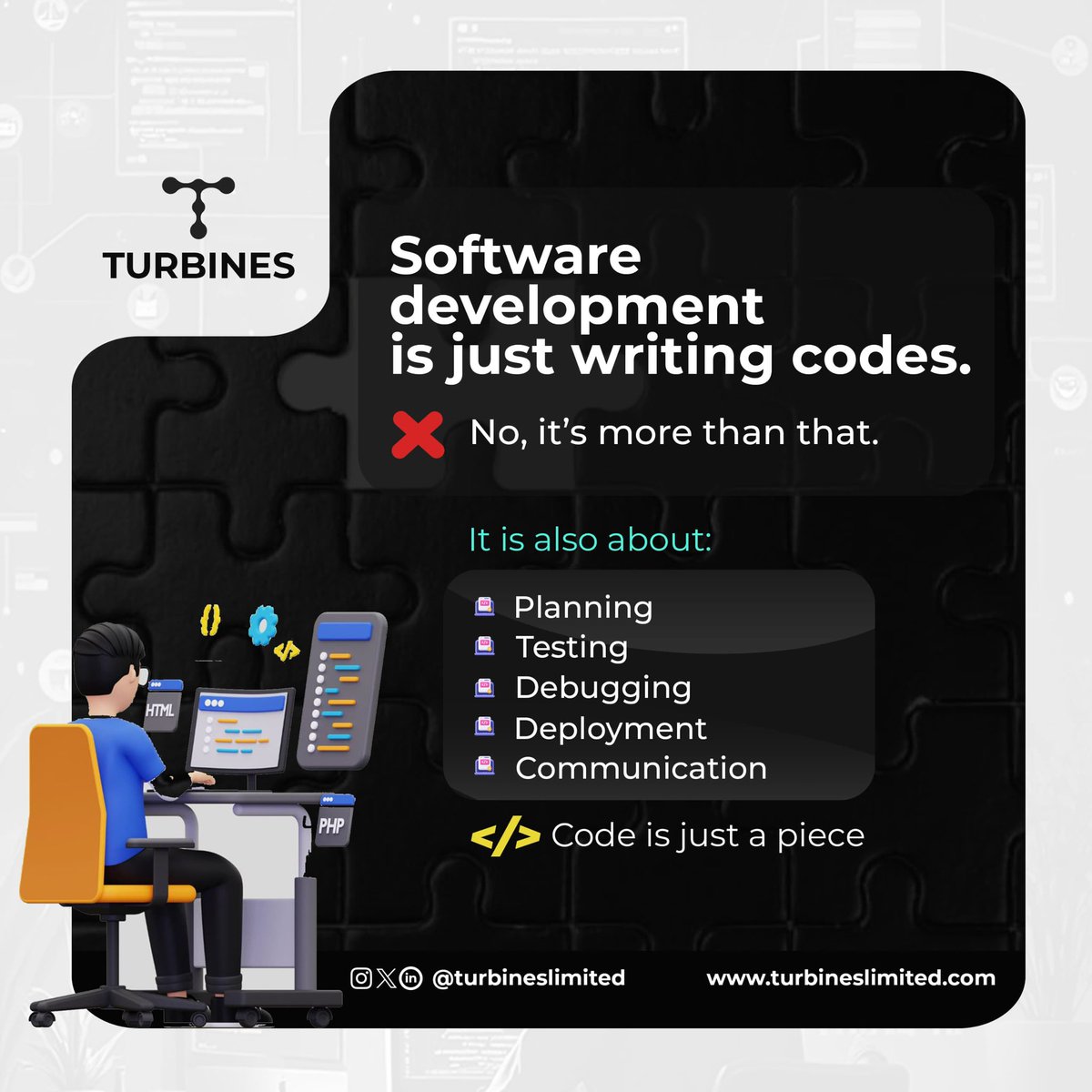 turbineslimited's tweet photo. At Turbines limited ,through analytical methods we develop premier applications for your businesses. Get connected  today.🔥 https://t.co/4i8ejenv55