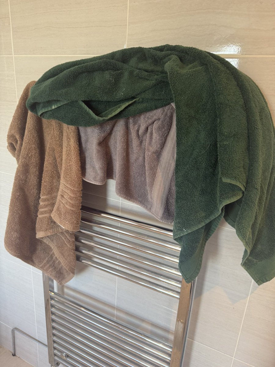 Me: you need to hang your towels out to dry otherwise they get all gross and smelly

My bf: