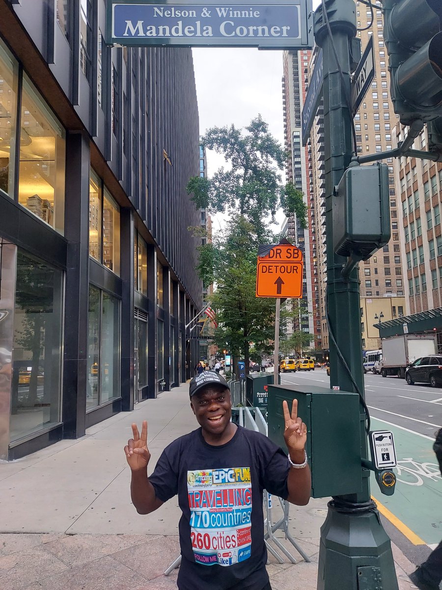 AmazingEpicFun's tweet image. At Nelson &amp;amp; Winnie Mandela Corner in New York  42nd Street E dedicated to these 2 #Troublemakers #Agitators #FreedomFighter; the Great Warrior Queen Nomzamo Winifred Zanyiwe Madikizela-Mandela &amp;amp; Rolihlahla Mandela.Forever we&apos;ll remember them! I&apos;m #WinnieMandela I&apos;m #NelsonMandela