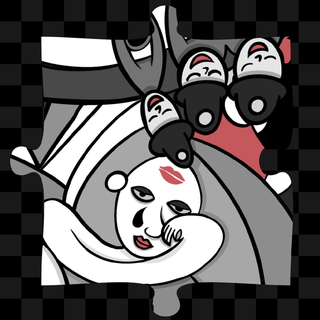 "Let Go" and "Lovesick" 
Two mirrored hearts: one fell in love but had to let go 💔 the other still longs to find it 💘

Let Go:
owned by amazing <a href="/morvixity/">Morvixity</a> 

Lovesick:
opensea.io/item/polygon/0…