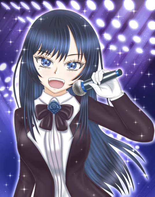 ウタちゃんの誕生日まで後少しですね(*'ω'*) 前夜祭という事でウタちゃんゲリライラストLIVE再演という名の再掲を(*'▽`*)(1/2) ①やっと会えたね ②私のウタを聞いて ③ゲスト登場! ④ゲストはAdoちゃん