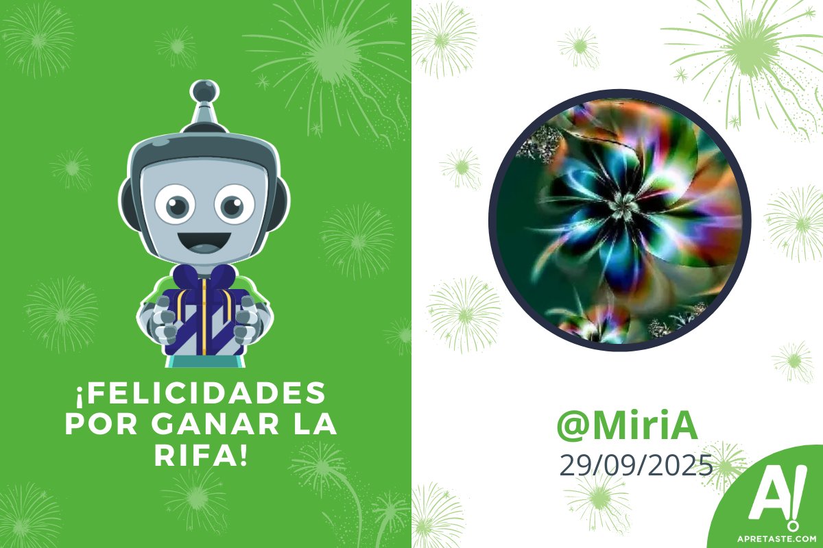 Muchas felicidades a @MiriA por ganar la rifa de #Apretaste del 29 de septiembre. Revisa los demás ganadores. bit.ly/46QMlC9
