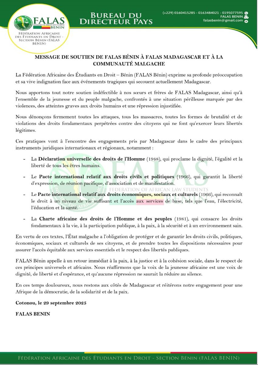 FALAS BENIN tweet media