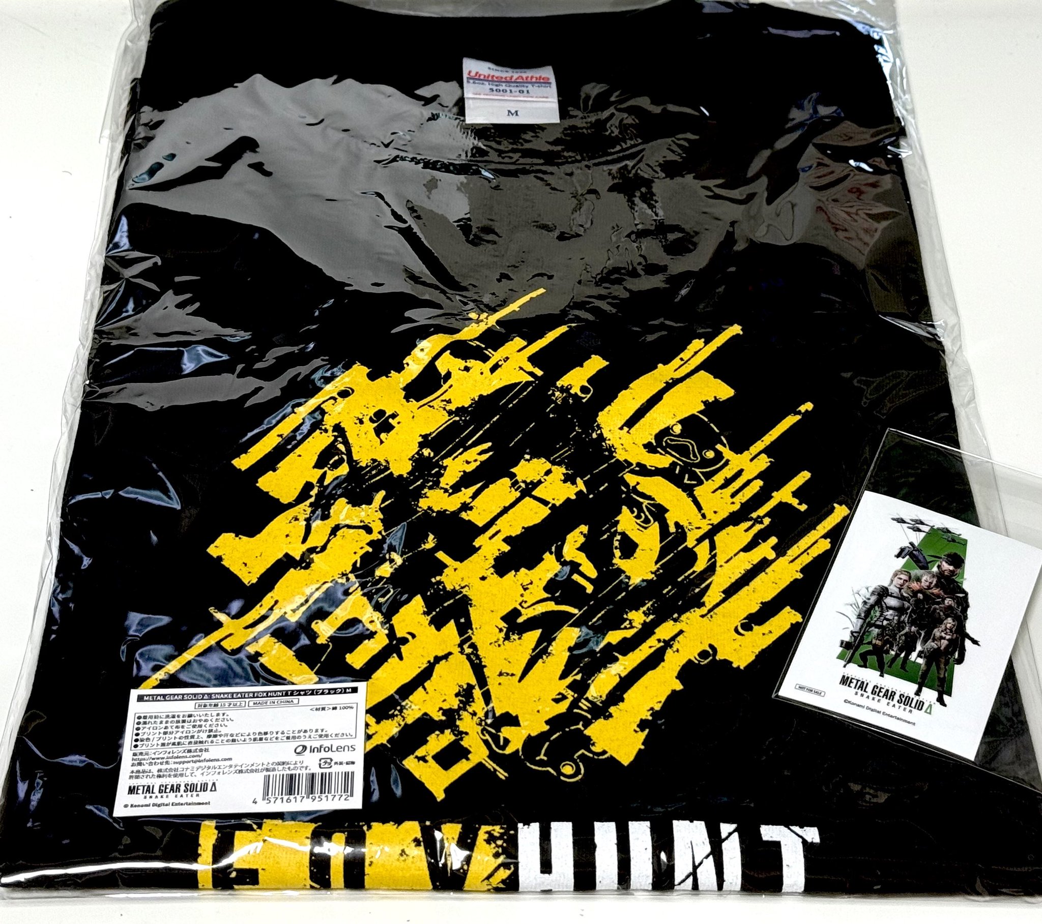メタルギアソリッドデルタ　Tシャツ　FOXステッカー　チラシ 非売品】メタルギアソリッドデルタ 発売記念イベント Tシャツ【L