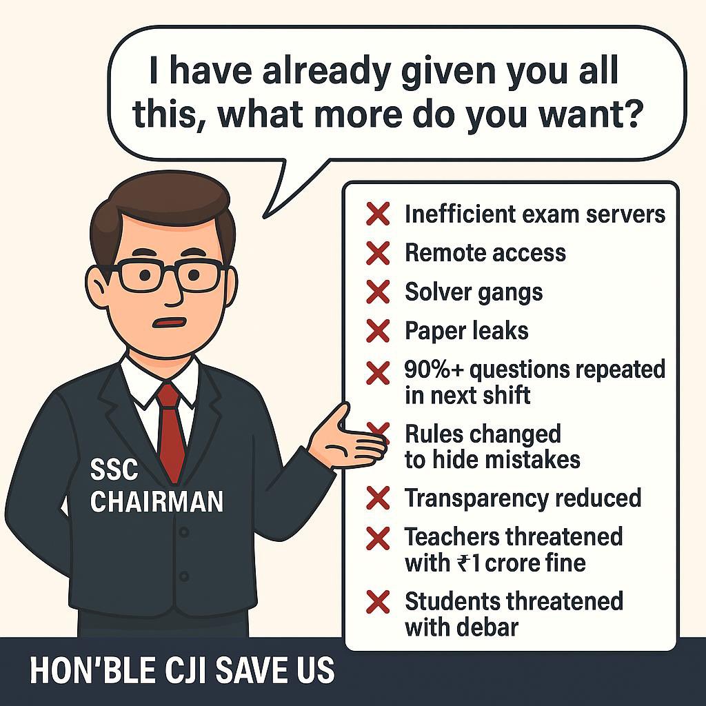 AnkitsharmaINC's tweet image. वाह Chairman साहब वाह 
#cji_help_us
#ssc_chairman_jwab_do