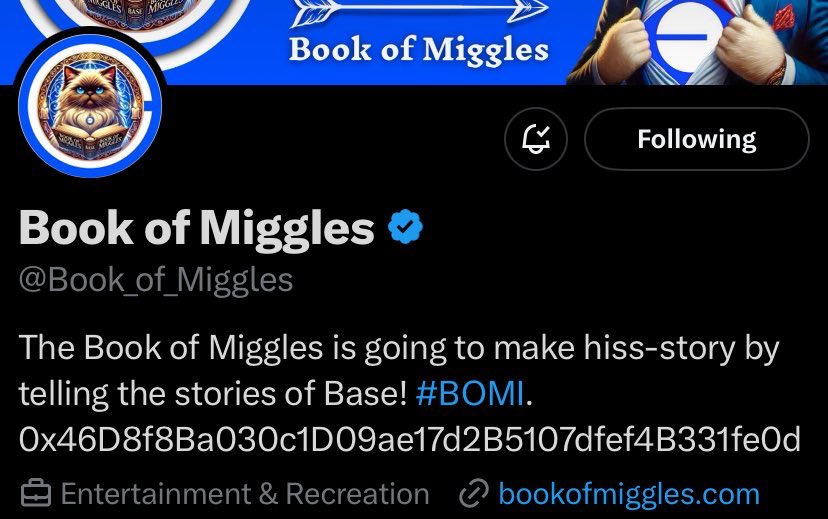 marvel6446's tweet photo. @Book_of_Miggles @Mirocious @zora This is super amazing
I love this competition
$BOMI πππ
Big thanks to @Book_of_Miggles and @Mirocious
#MIGGLE πππ
@zora https://t.co/Ul3rlfOsQi