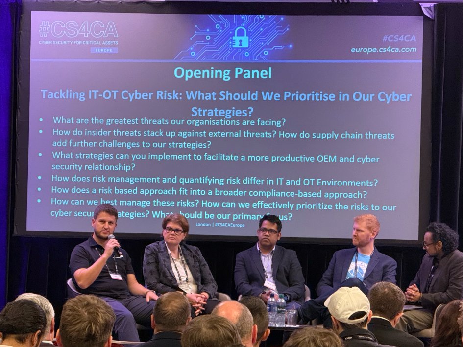 shieldworkz's tweet image. Day 1 at #CS4CAEurope kicked off with a powerful panel on tackling IT-OT cyber risks. Shieldworkz’s Joshua Deakin shared key insights on securing critical infrastructure.

Missed it? Request a demo: shieldworkz.com/request-a-demo

#OTSecurity #ITOT #NIS2 #IEC62443