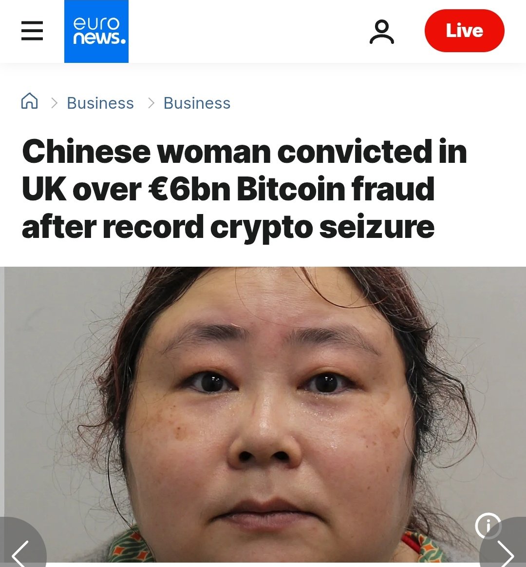 🚨🇨🇳CHINESE WOMAN CONVICTED IN 🇬🇧UK OVER RECORD €6.3B BITCOIN FRAUD  Zhimin Qian, also known as Yadi Zhang, has been convicted in London for her  role in a massive Bitcoin fraud tied to