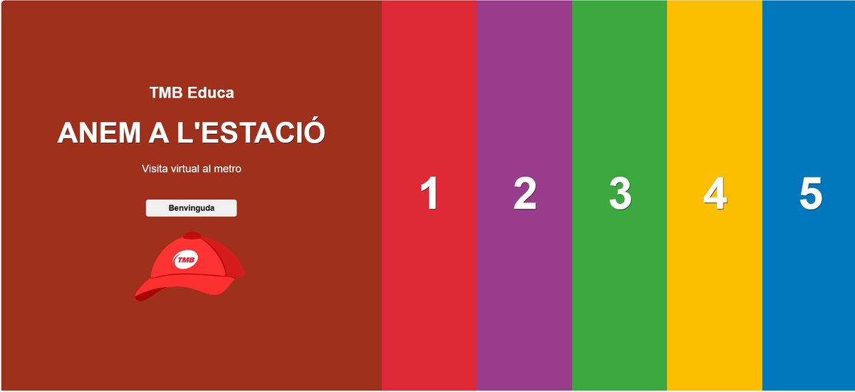 TMB_Barcelona's tweet photo. 🚇T'agrada el #metrobcn? Ara, els més petits de la casa poden aprendre a viatjar per la xarxa de #metrobcn amb el nou recurs digital de #TMBEduca.
📚"Anem a l'estació" és una gimcana virtual per a nens i nenes d'entre 6 i 12 anys.
🕹️Juga-hi des de casa! https://t.co/fdSc1mSPDO https://t.co/Gg7TZMm0TO