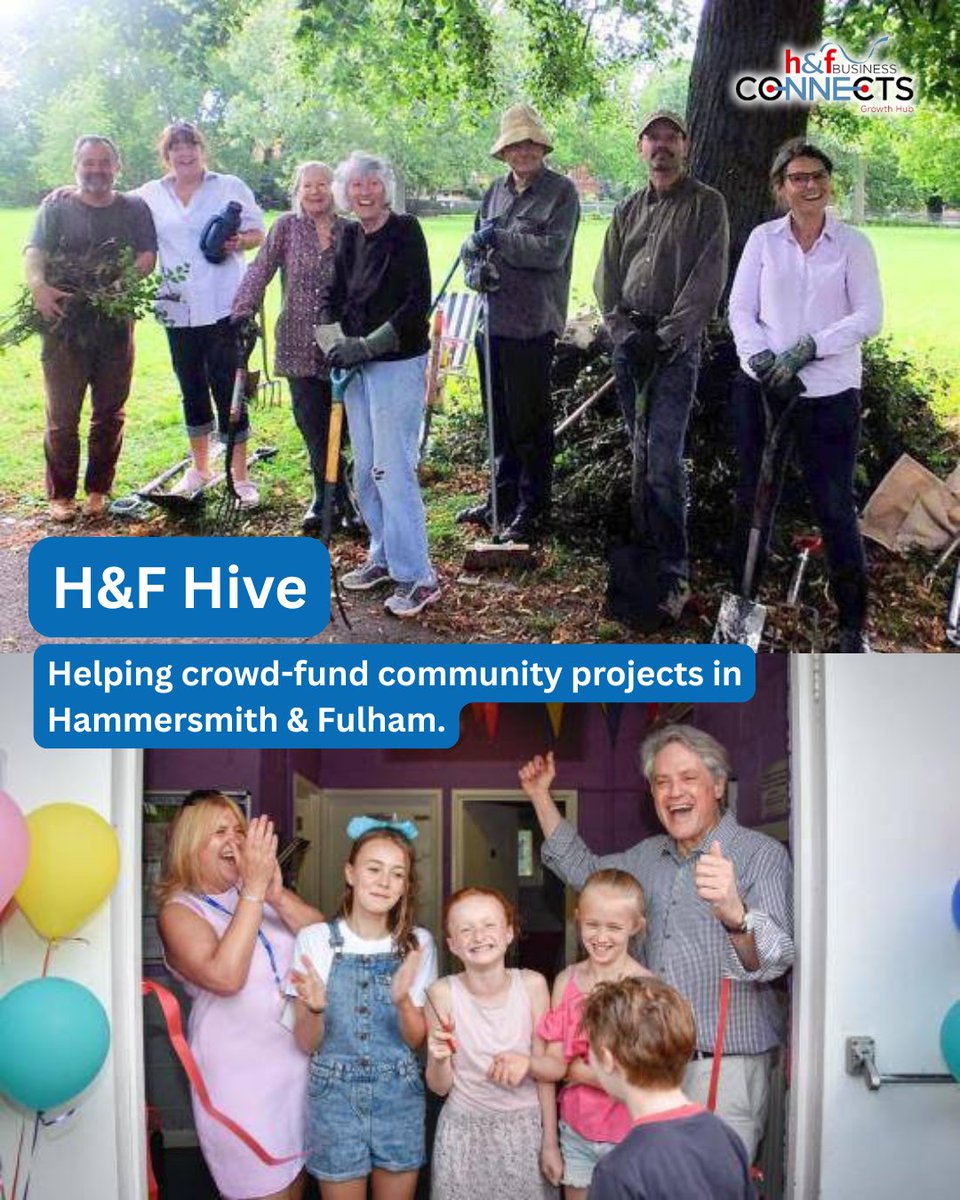 BizConnectsHF's tweet image. 🌱 In Hammersmith &amp;amp; Fulham, the H&amp;amp;F Hive helps local groups crowd-fund projects that make a difference.

📌 If you’ve a project idea now’s the moment to get started ➡️ lbhf.gov.uk/community/hf-h… 

Let’s make H&amp;amp;F stronger.

@LBHF #HammersmithAndFulham #CommunityProjects