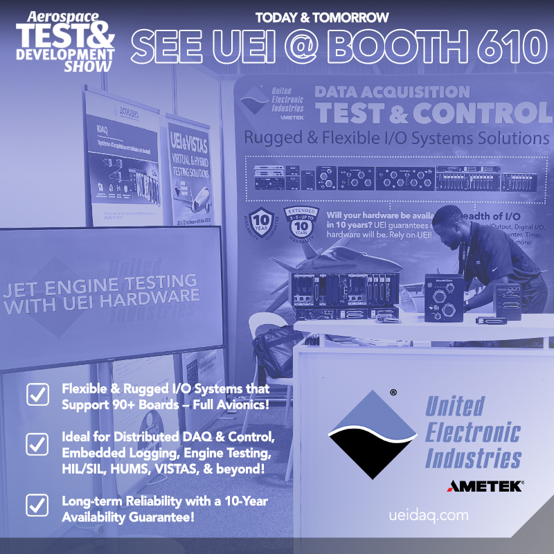 We are setup &amp; ready to go at the Aerospace Test and Development Show! Stop by and see us to discuss your aerospace DAQ, testing, and control applications. 

#daq #avionics #aerospace #atds2025 #atds #hardwareintheloop #hums #vistas #embedded #milstd1553 #arinc #arinc49 #hil #sil