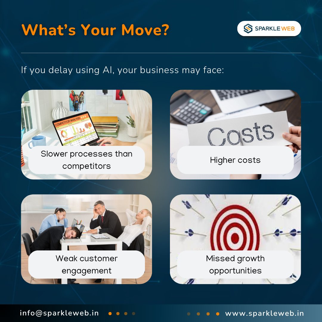 sparklewebdevs's tweet image. Competitors are winning with AI.
What’s your move?
✔ Automate
✔ Predict
✔ Scale
✔ Save costs
At Sparkle Web, we build AI-powered solutions that keep your business ahead.
👉 Let’s talk: sparkleweb.in/contact-us
#ai #businessgrowth #sparkleweb