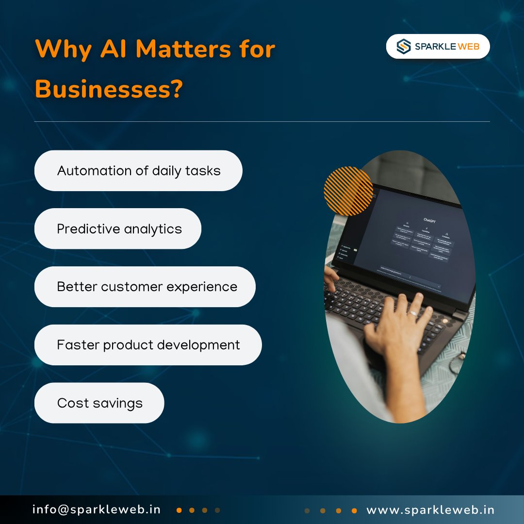 sparklewebdevs's tweet image. Competitors are winning with AI.
What’s your move?
✔ Automate
✔ Predict
✔ Scale
✔ Save costs
At Sparkle Web, we build AI-powered solutions that keep your business ahead.
👉 Let’s talk: sparkleweb.in/contact-us
#ai #businessgrowth #sparkleweb