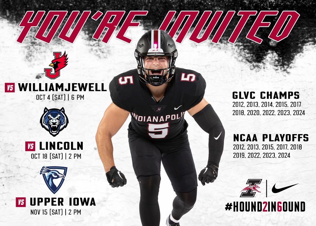Thank you <a href="/UIndyFB/">UIndy Football</a> <a href="/CoachCHendricks/">Carter Hendricks</a>  for the game invite can’t wait to come!!