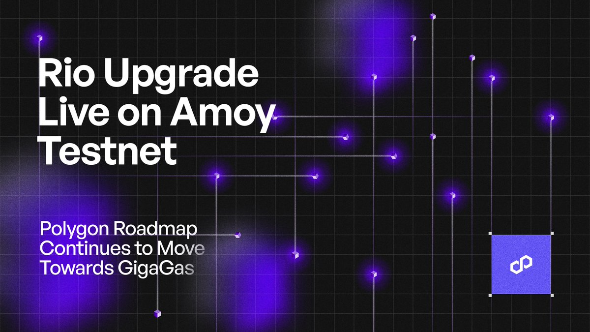LennaertSnyder's tweet image. $POL Rio upgrade is scheduled for this October.

This marks the start of the road to ~5,000 TPS for @0xPolygon, with lighter validation and lower costs.

Result? A faster, fairer, and more resilient network built for high-volume payments and tokenized RWAs. 🔥