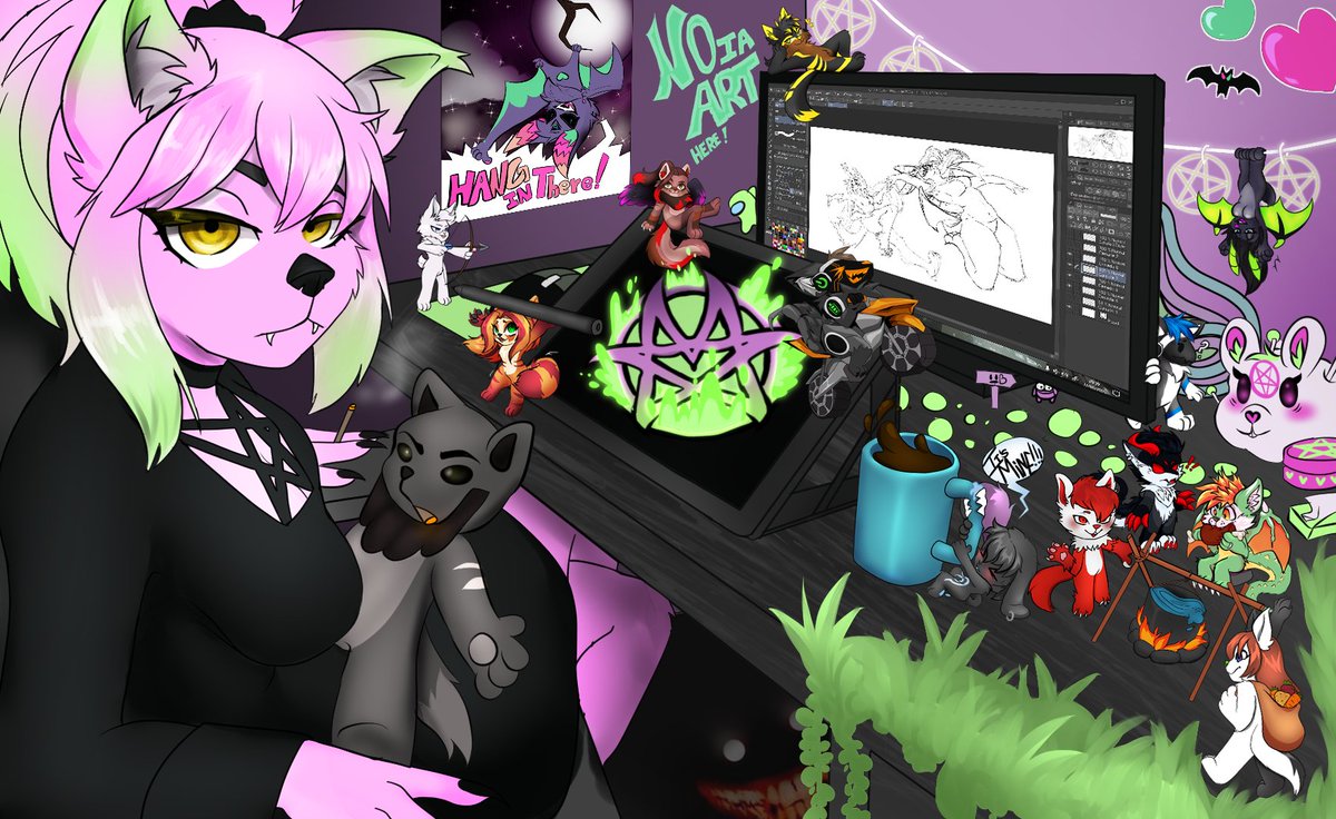 Agatoru11733's tweet photo. Commission by. @MorgamArtsfur  i love your style! 
#wickerbeast #Dragon #VRChat #furryartwork #furryfandom #bat https://t.co/NcR9LoUGQT