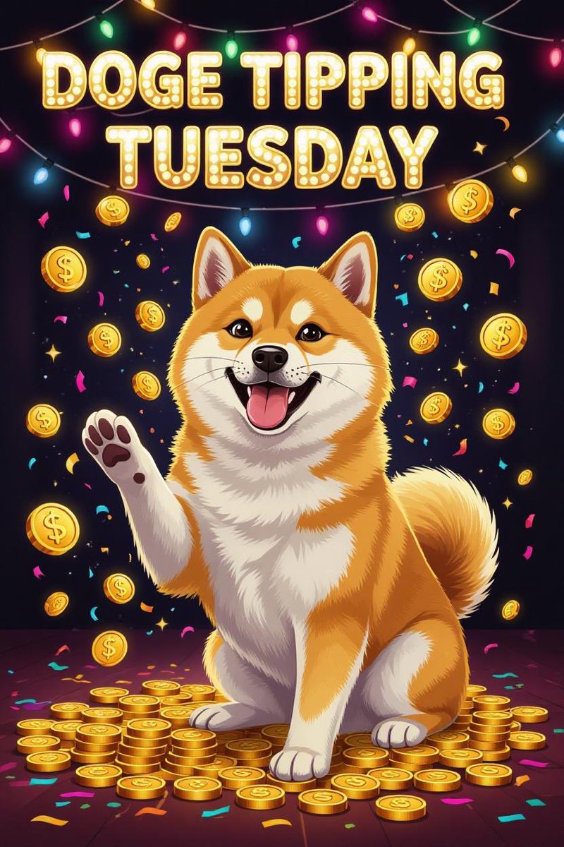 🫶🏽HAPPY TIPPING TUESDAY! 🚀

Reply💬 with a $Doge meme!
Repost🔁 and Like❤️ the post! 🫰🏾

𝙳𝙾𝙶𝙴 𝚃𝙸𝙿𝙿𝙸𝙽𝙶 

Win 42.0 x Đ0.69 

🫶🏽🔥 $Doge to the Moon!🚀🚀🌕