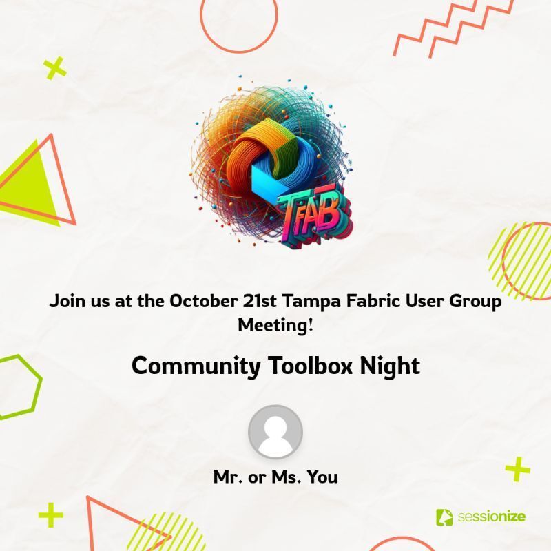 Tampa Bay Fabric User Group (TFAB) tweet media