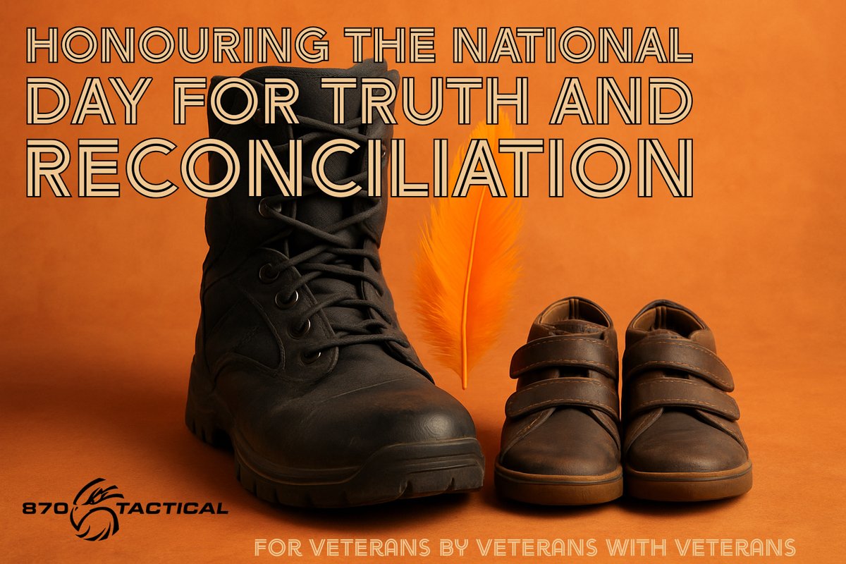 870tactical's tweet photo. On National Day for Truth and Reconciliation, we honour our history and commit to supporting reconciliation. 
#TruthAndReconciliation #870Tactical #ForVeteransByVeterans #NationalDayForTruthAndReconciliation #RememberAndReflect #VeteransForReconciliation https://t.co/0sie7hvvio